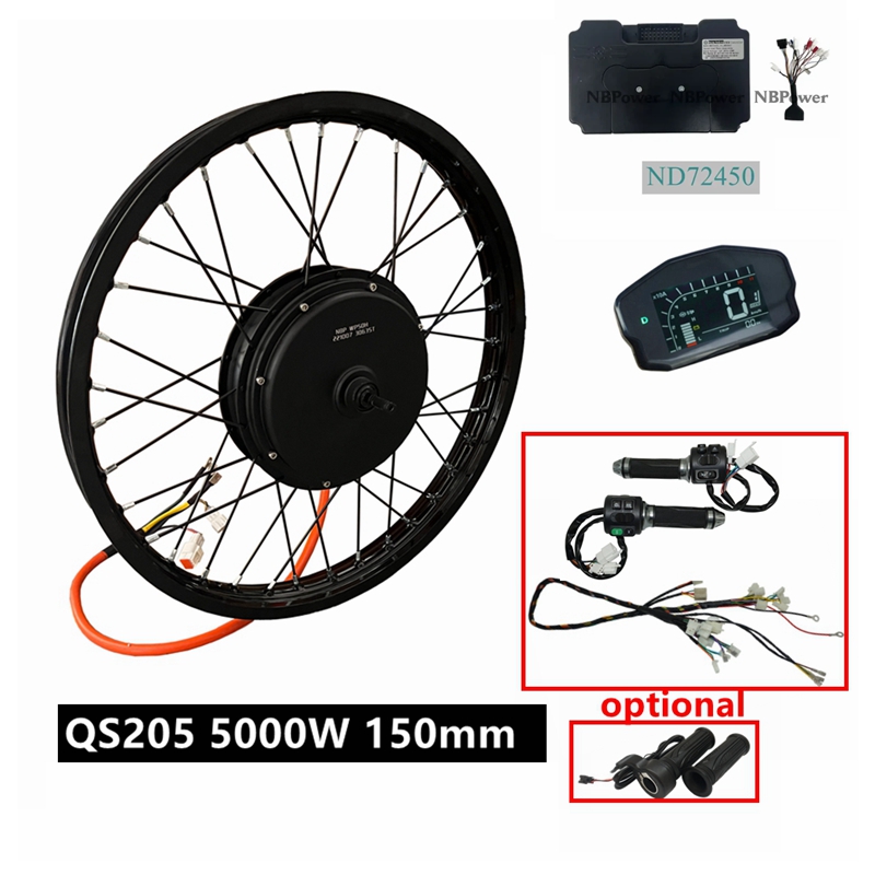 NBpower/QS205 V3 72v 5000W Ebi - 5000W Hub Motor Kit 72V recension och pris