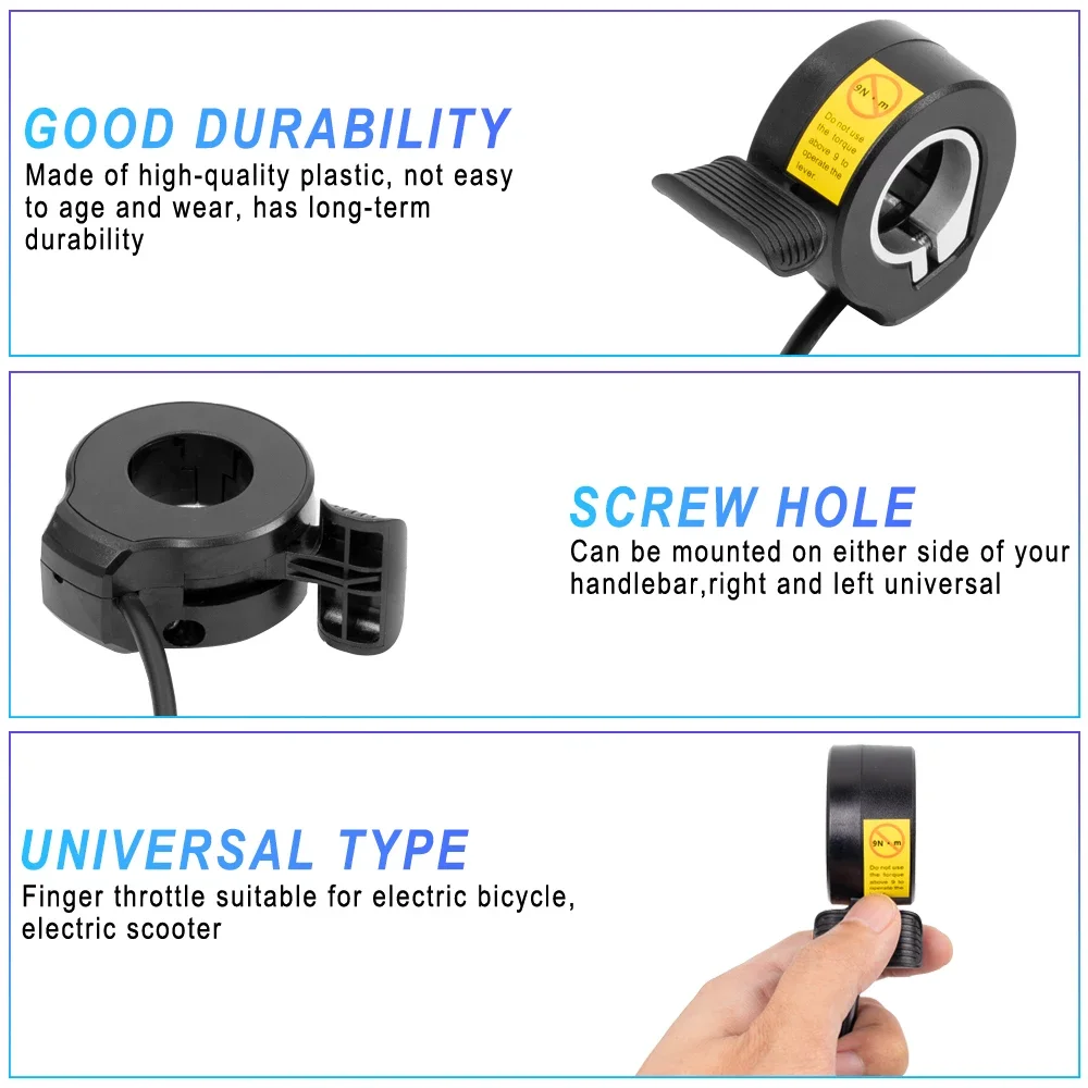 Ebike Thumb Throttle 130X for  - Mid Drive Conversion Kit 1000W recension och pris